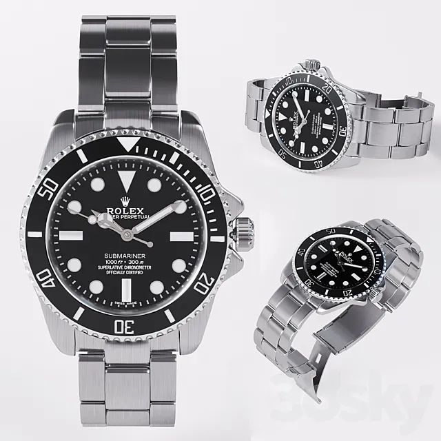 Rolex Oyster Perpetual Submariner 3ds Max