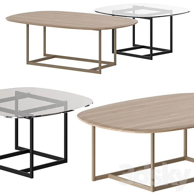 Rolf Benz 932 Coffee Tables 3DS Max Model