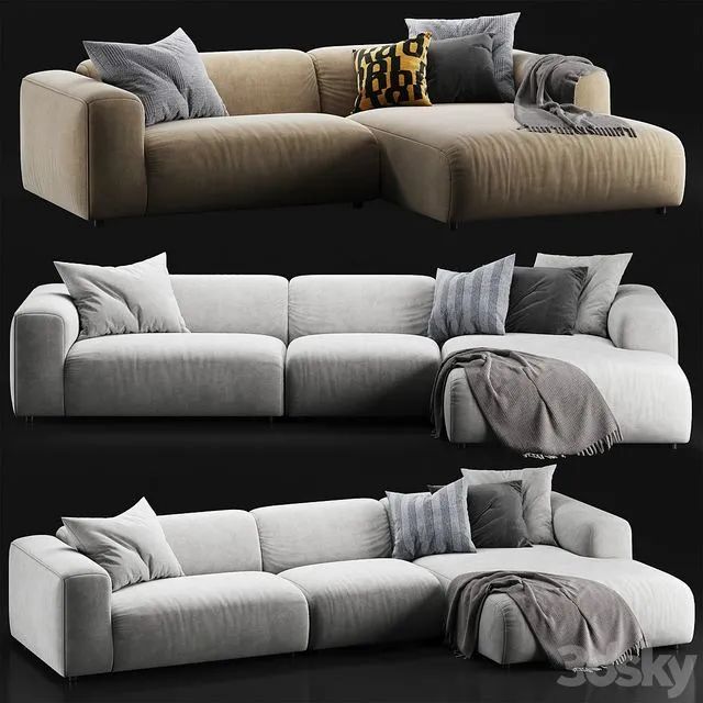 Rolf Benz freistil 187 sofa set 3dsMax Model