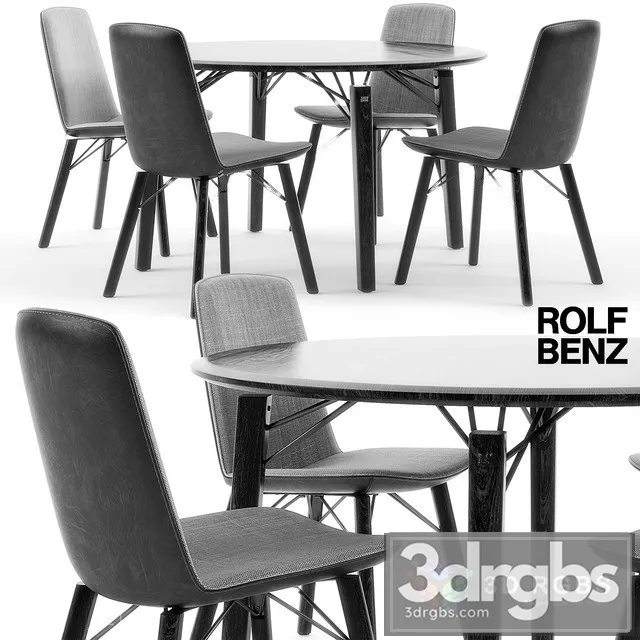 Rolf Benz Table and Chair 3dsmax Download