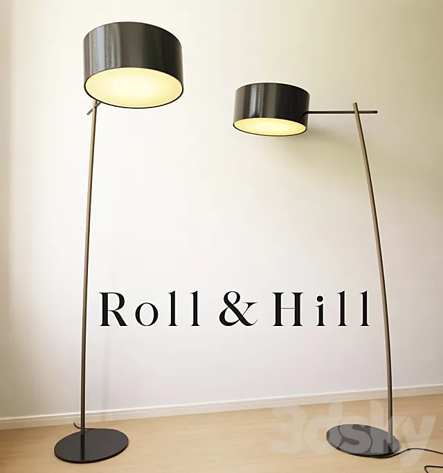 roll and hill lamp 3DSMax File