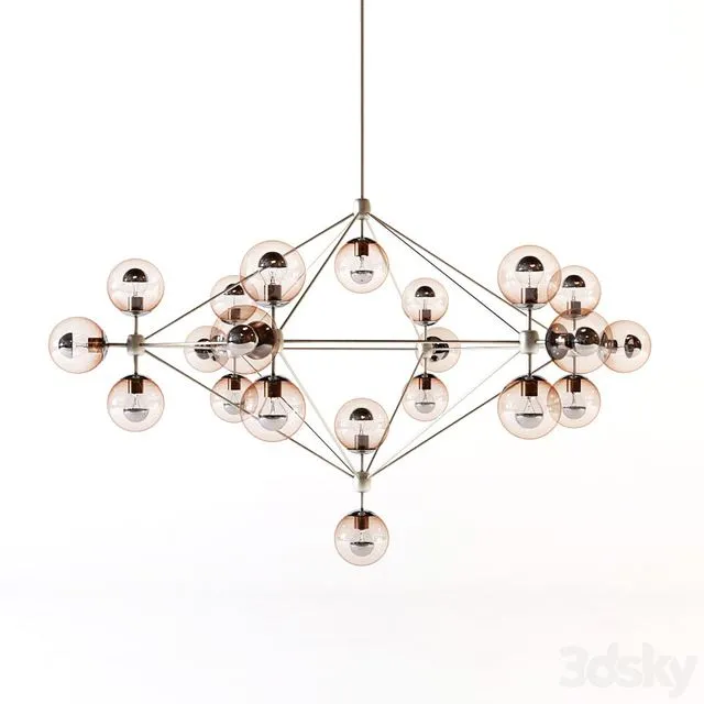 Roll and hill – Modo chandelier 3dsMax Model