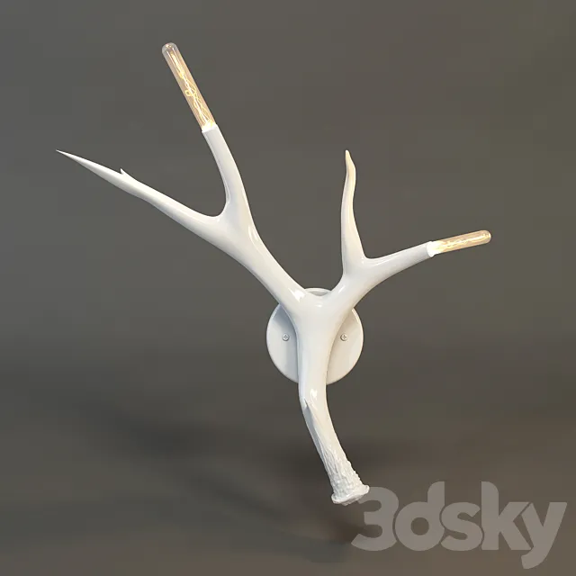 ROLL and HILL Superordinate Antler Sconce by Jason Miller 3D model 3DS Max Model