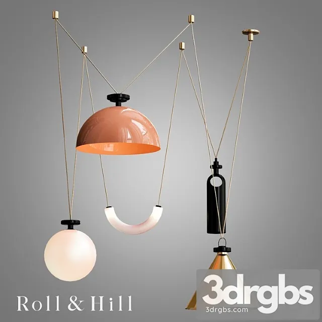 Roll & hill shape up 5-piece chandelier 3dsmax Download