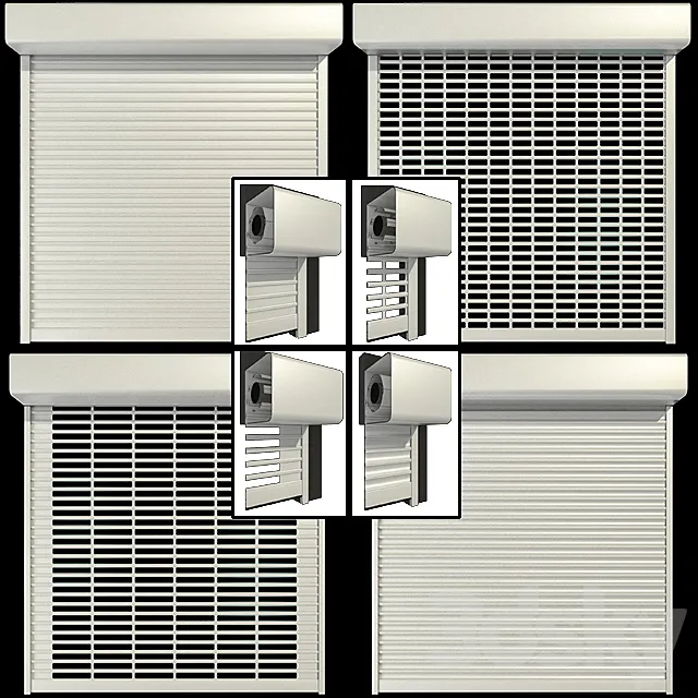 Roll shutter systems 3DS Max Model