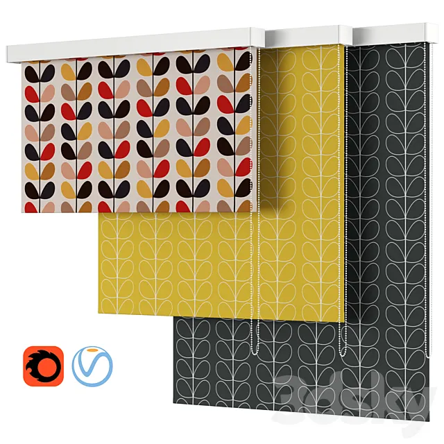 Roller Blind 44 | John Lewis & Partners | Orla kiely 3ds Max