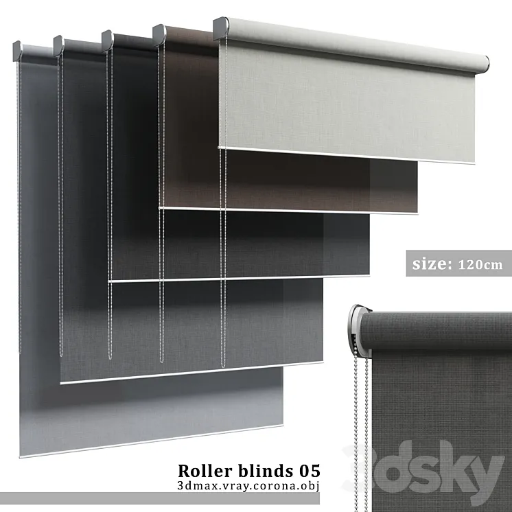 Roller blinds 05 3DS Max