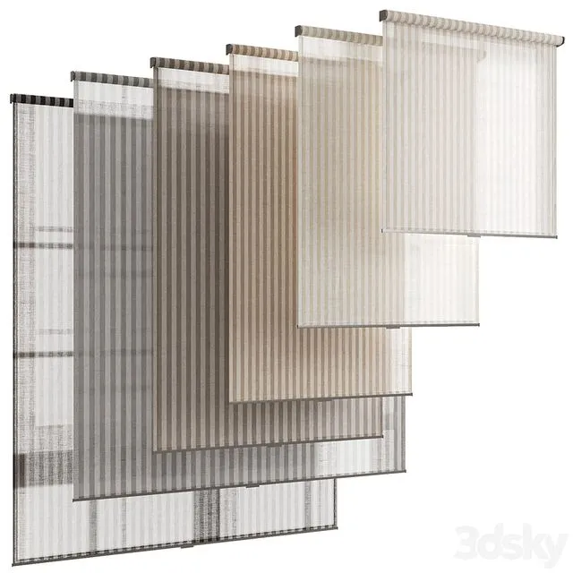 Roller blinds 28 roller blinds 3dsMax Model