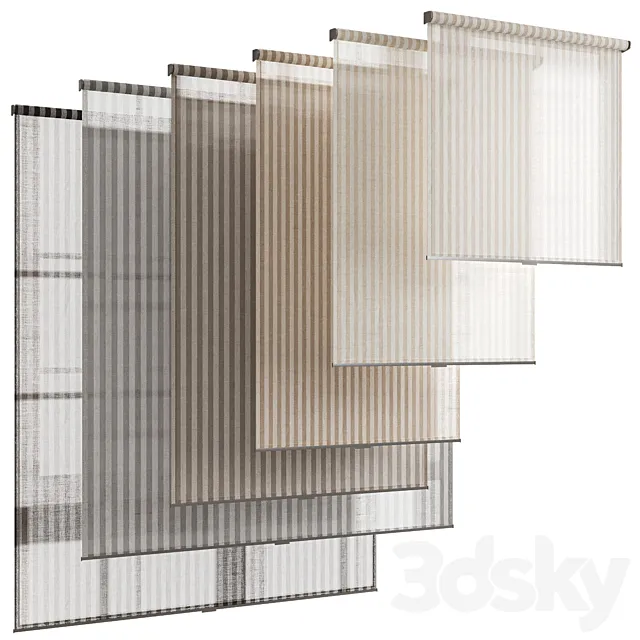 Roller blinds 28_ roller blinds 3ds Max