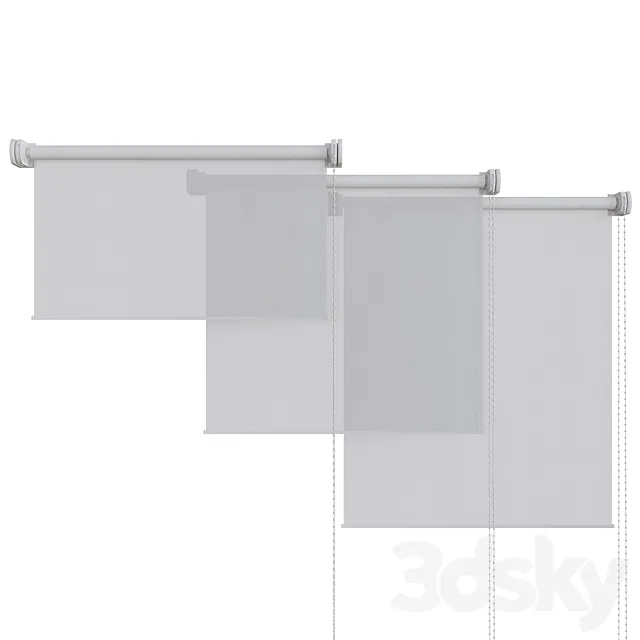 Roller blinds 3DS Max Model