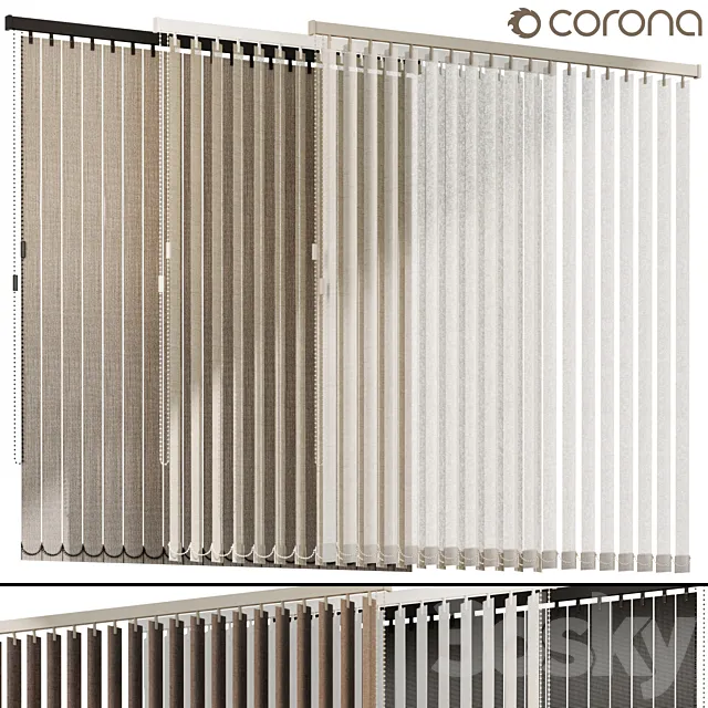 Roller blinds Vertical Roller blinds 3ds Max