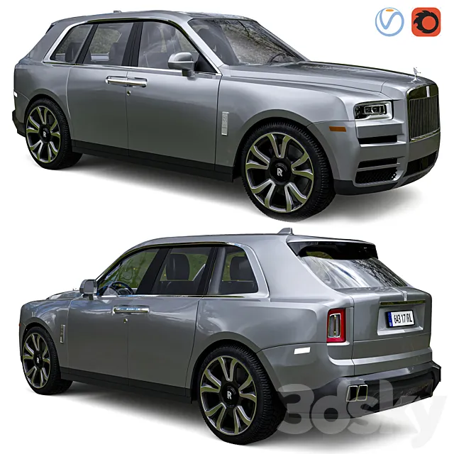 Rolls royce cullinan 3DS Max Model