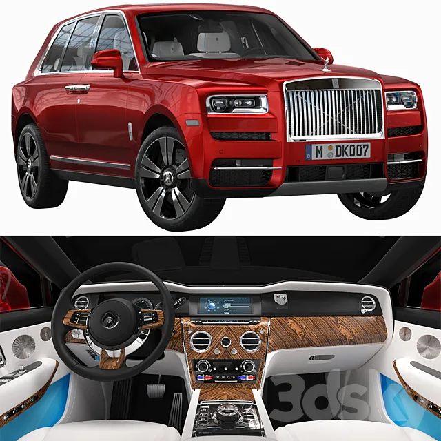 Rolls-Royce Cullinan 3DS Max Model