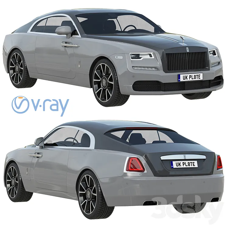 Rolls-Royce Wraith 3DS Max Model