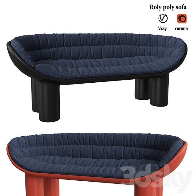 Roly Poly Sofa 3DSMax File