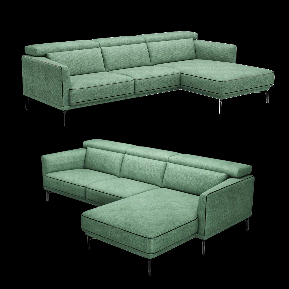 Rom – Sofa Kingston 3 3ds Max