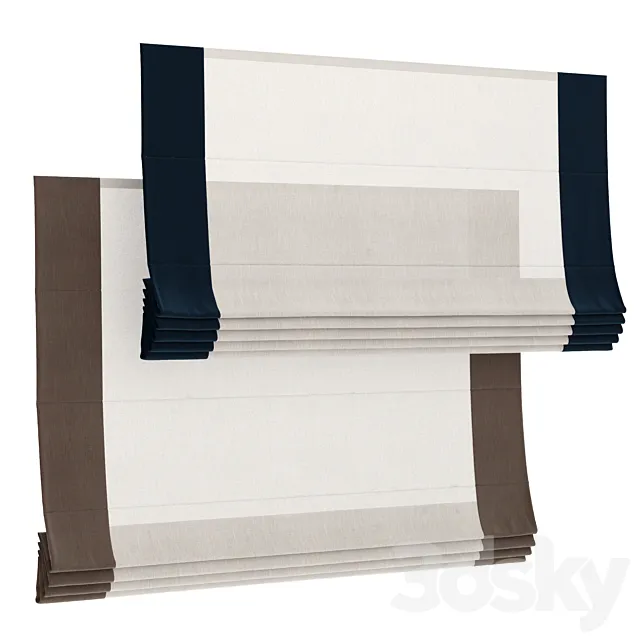Roman blind 120 3ds Max