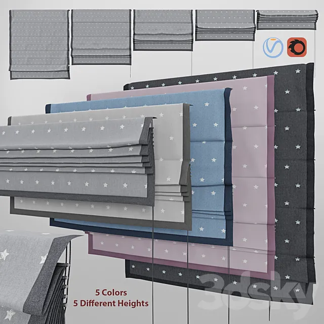 Roman Blind 2 3ds Max