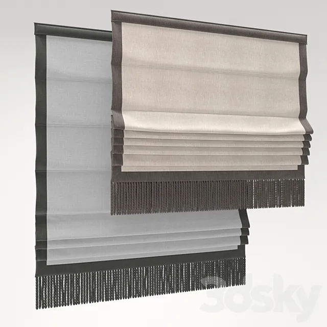 Roman blind 43 3DS Max Model