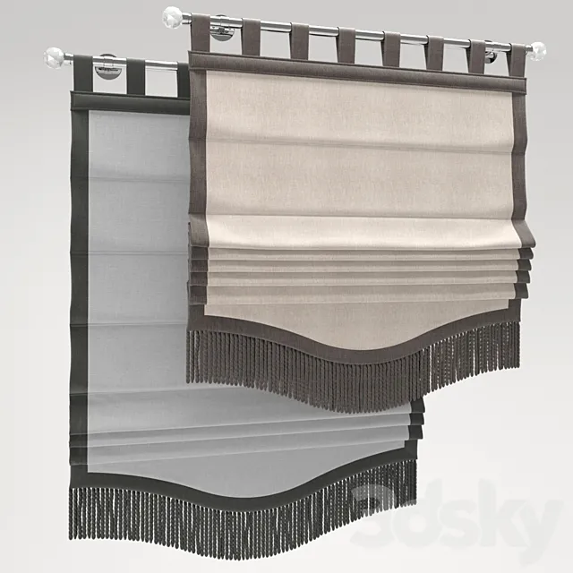 Roman blind 44 3ds Max