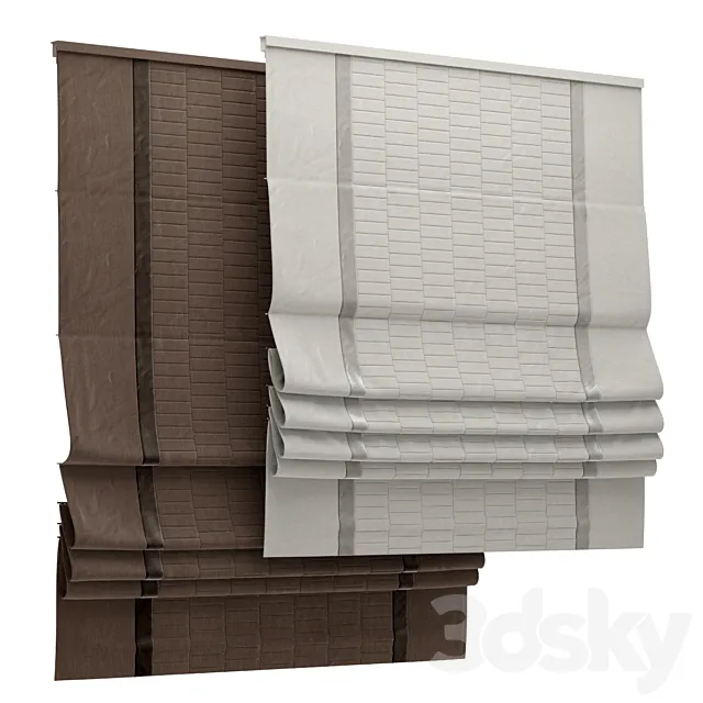 Roman blind 88 3ds Max