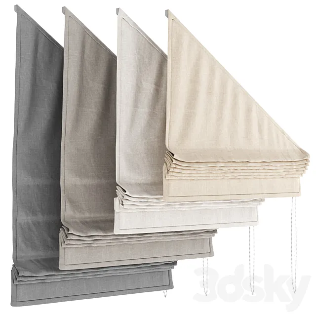 Roman blind_07 3ds Max