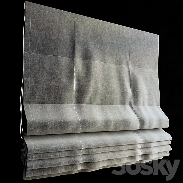 Roman blinds 2 3DS Max Model