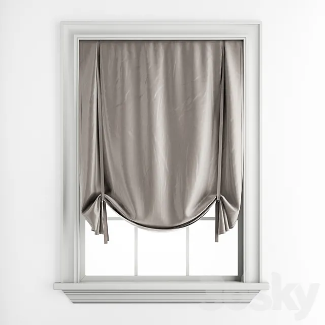 Roman blinds 27 3ds Max