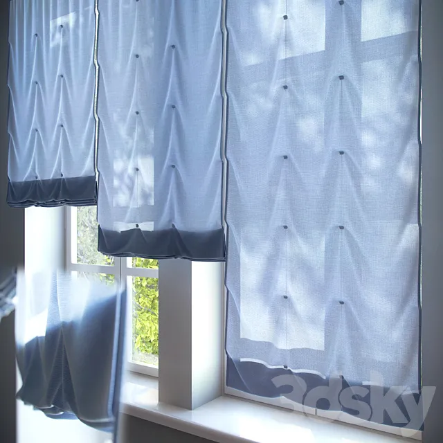 Roman blinds # 3 3DS Max Model