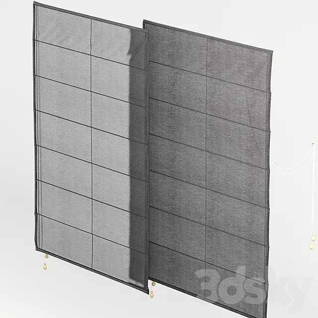 Roman blinds 4 3DS Max Model