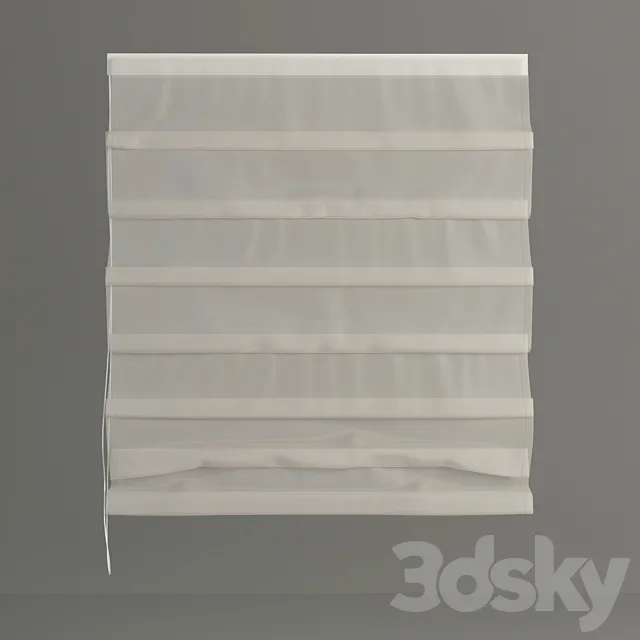 Roman blinds clear 3DSMax File