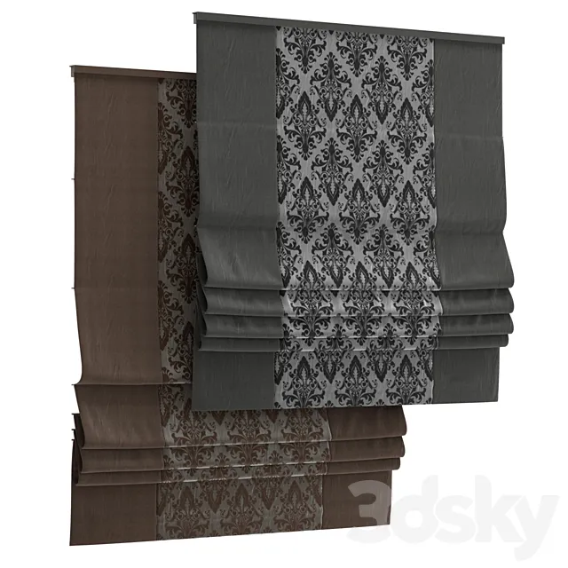 Roman curtain 67 3ds Max