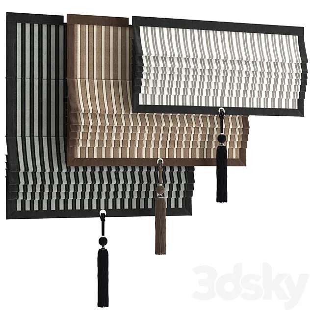 Roman curtain 70 part 2 3ds Max