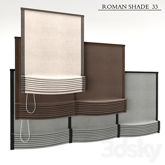 Roman Shade 33 3DSMax File