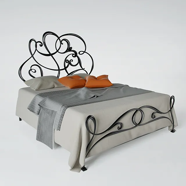 Romantic bed 3DS Max Model