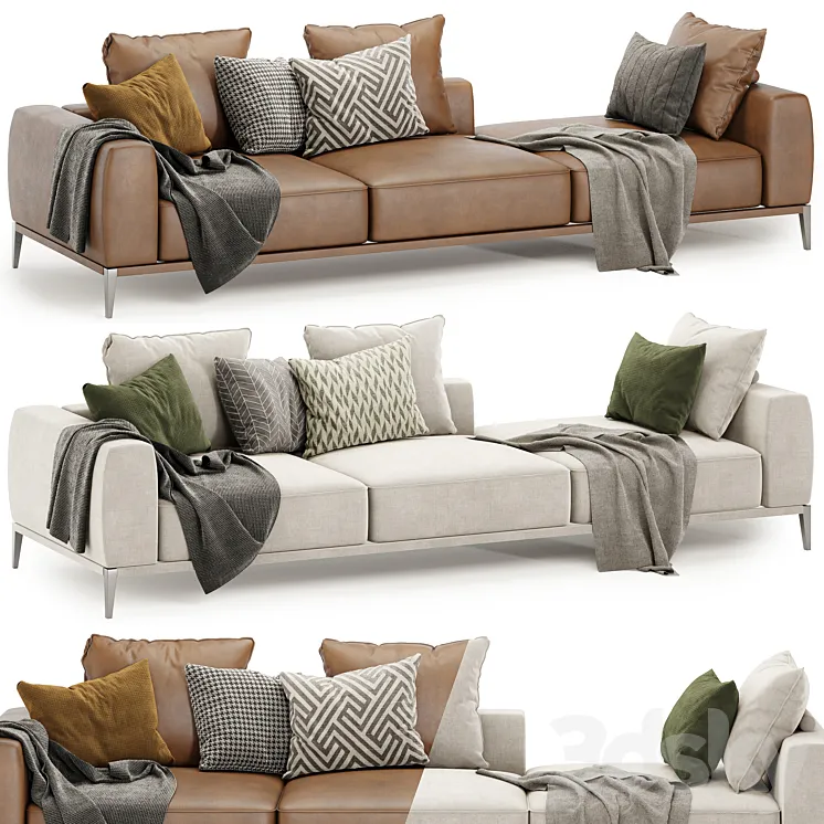 Romeo lounge sofa by Flexform 3DS Max