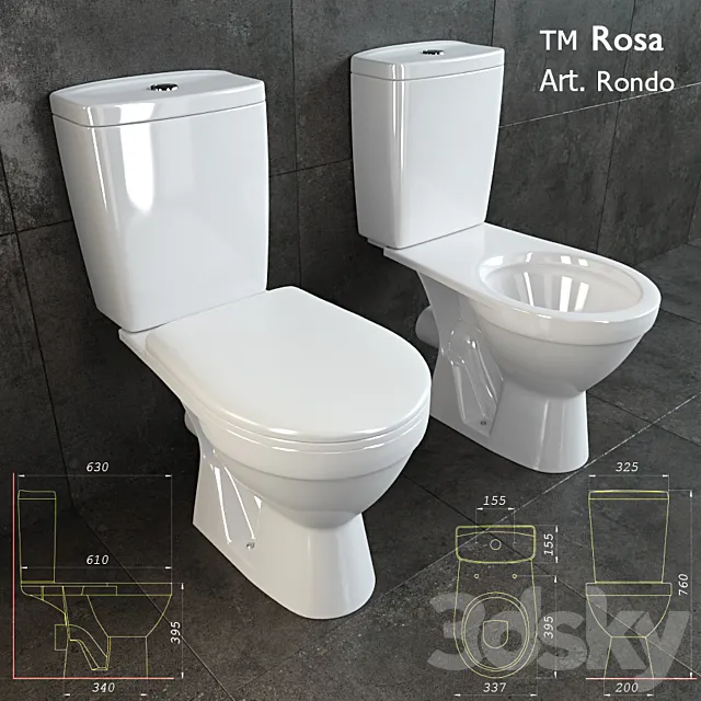 Rondo toilet 3DSMax File
