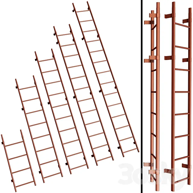 Roof ladder _ Roof safety system 3DSMax File
