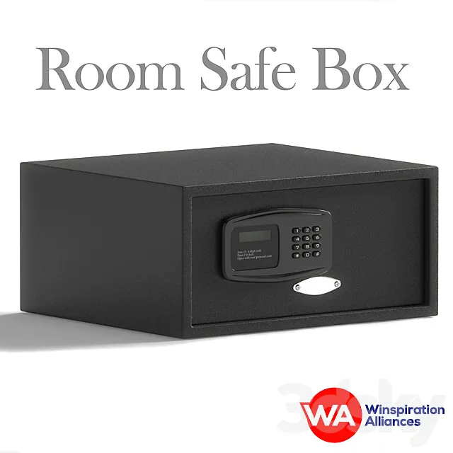 Room Safe Box (WA1029B) 3DS Max Model