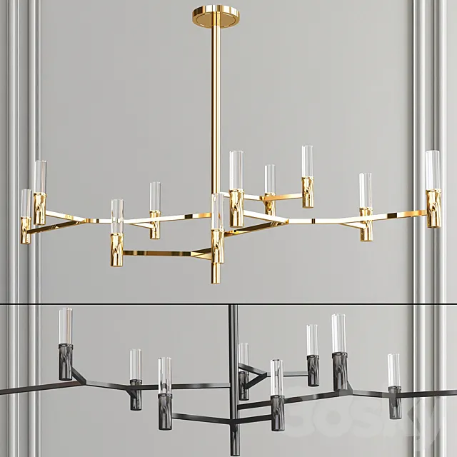 Roots chandelier 3ds Max