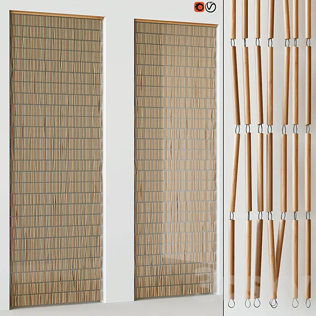 Rope curtain 3ds Max