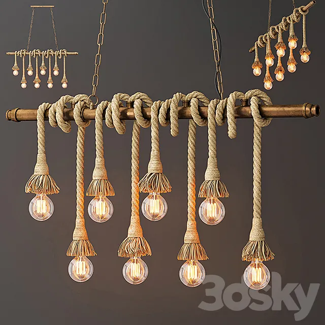 Rope pendant 3DS Max Model