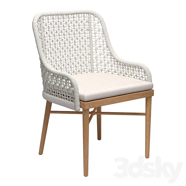 Rope Rattan Arm Chair 3ds Max