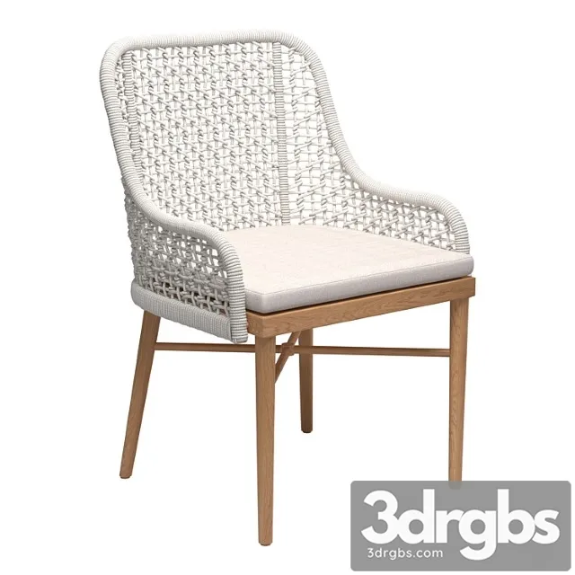 Rope rattan arm chair