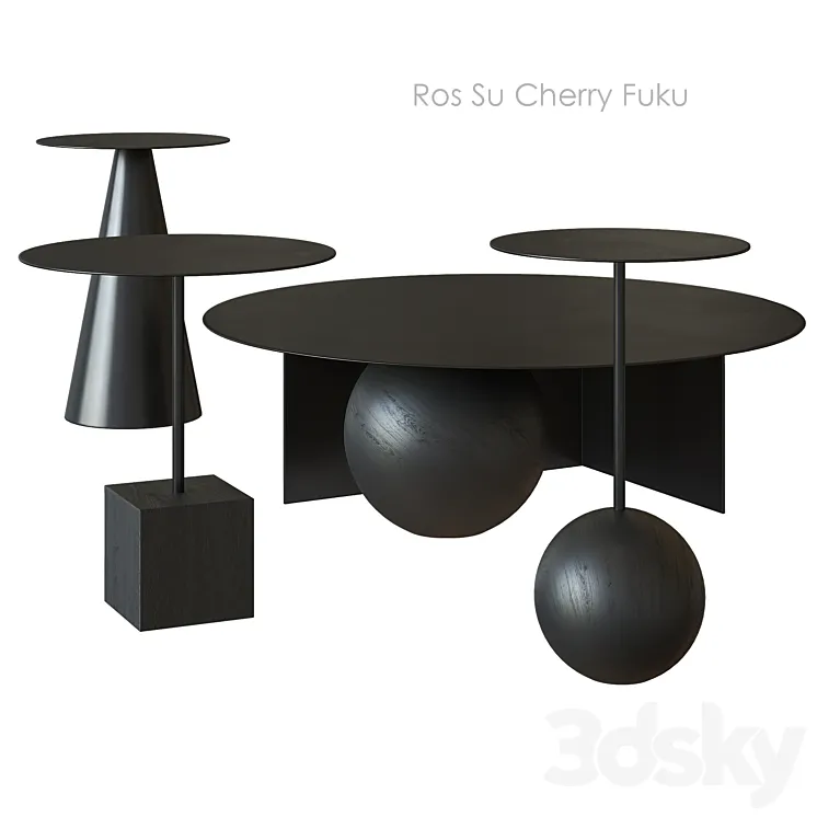 Ros Su Cherry Fuku SALAK coffee table 3DS Max Model