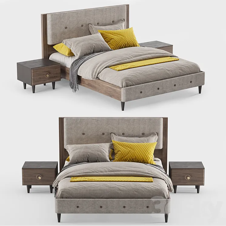 Rosa bed 3DS Max
