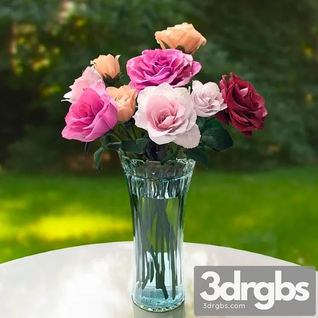Rose 15 Bouquet 3dsmax Download