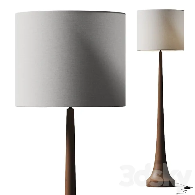 Rose and Gray Mango Wood Floor Lamp 3DS Max Model