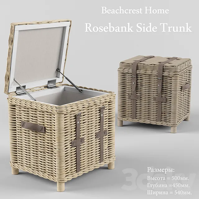 Rosebank Side Trunk 3ds Max