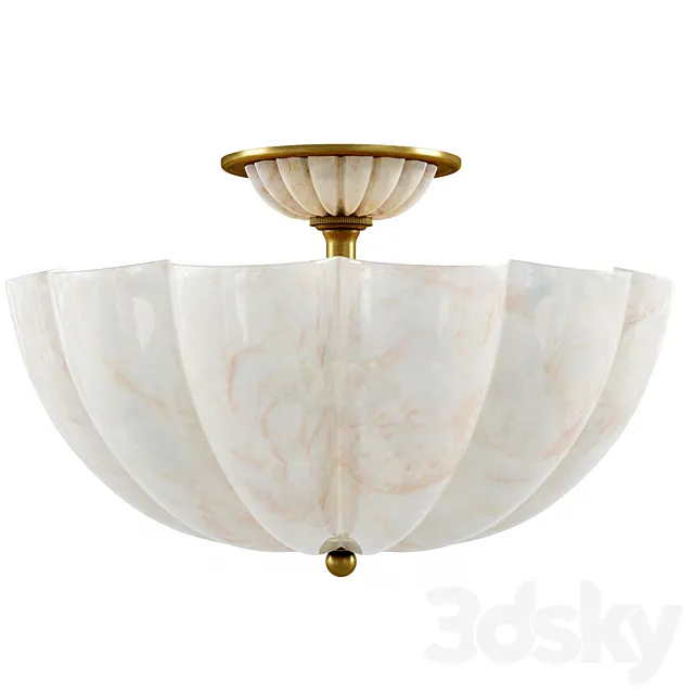 Rosehill Semi-Flush by Aerin 3ds Max